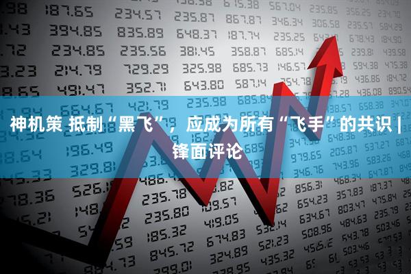 神机策 抵制“黑飞”，应成为所有“飞手”的共识 | 锋面评论